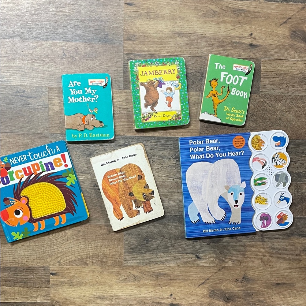 Assorted Kids Board Books Set - Blue/Green Covers